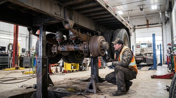 Coppertop Truck Repair Alberta trailer axle repair and suspension inspection
